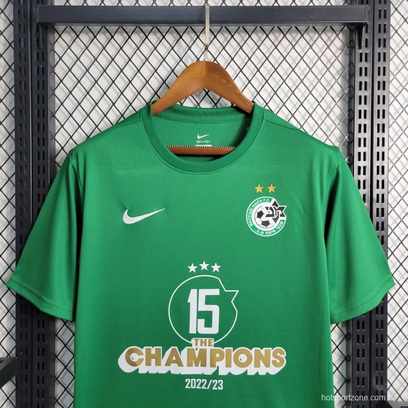 23-24 Maccabi Haifa Green Champions Jersey