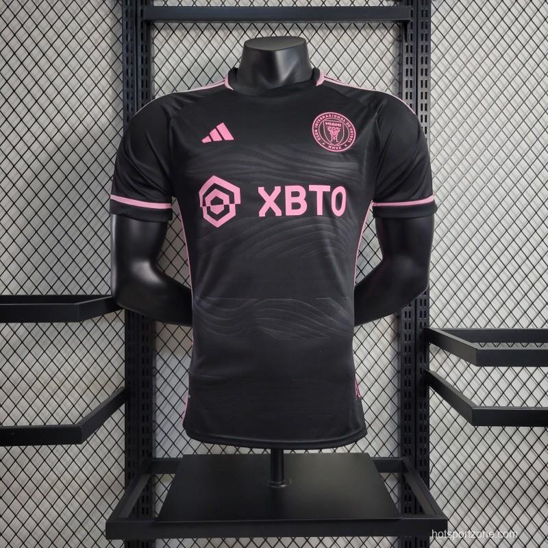 Player Version 23-24 Inter Miami Away MESSI  Black Jersey