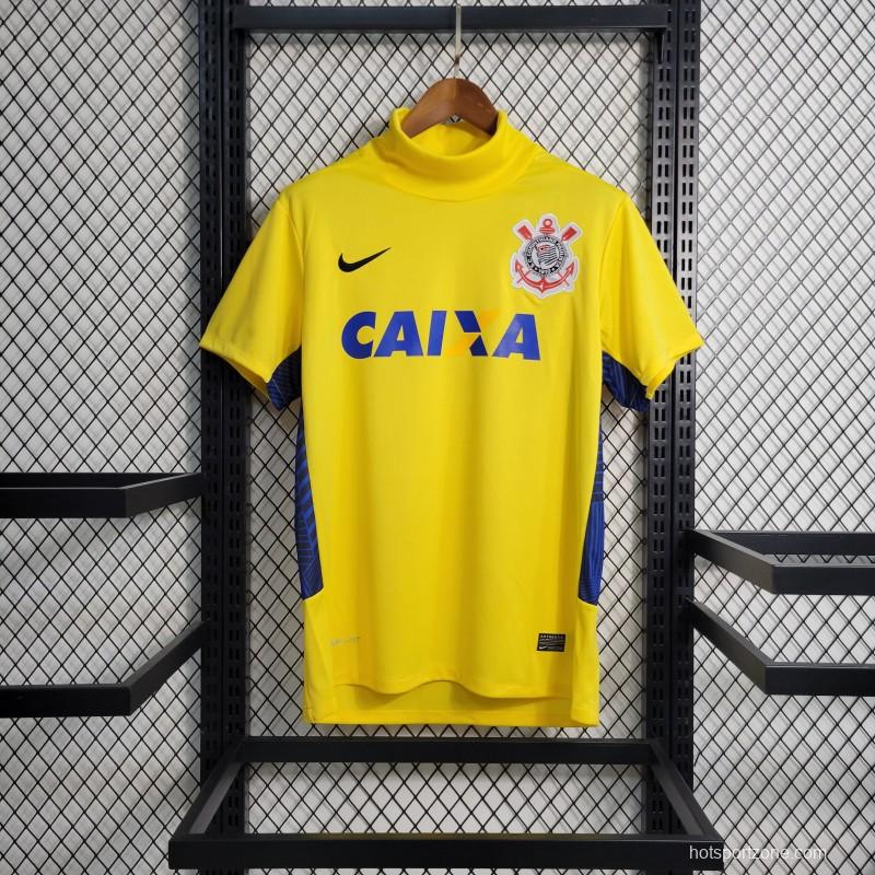 Retro 14-15 Corinthians Goalkeeper Yellow Jersey