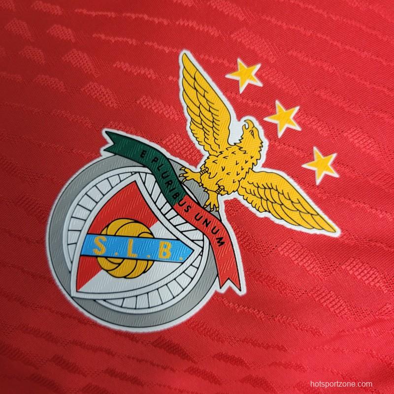 Player Version 23-24 Benfica Home Jersey