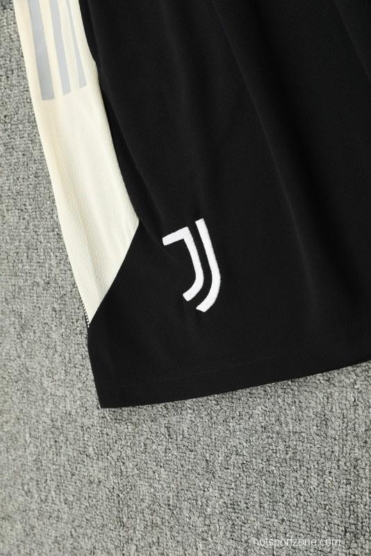 23 24 Juventus Black White Short Sleeve+Shorts