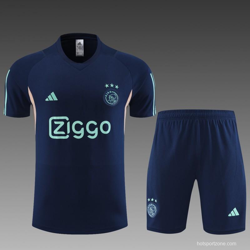 23 24 Ajax Navy Short Sleeve+Shorts