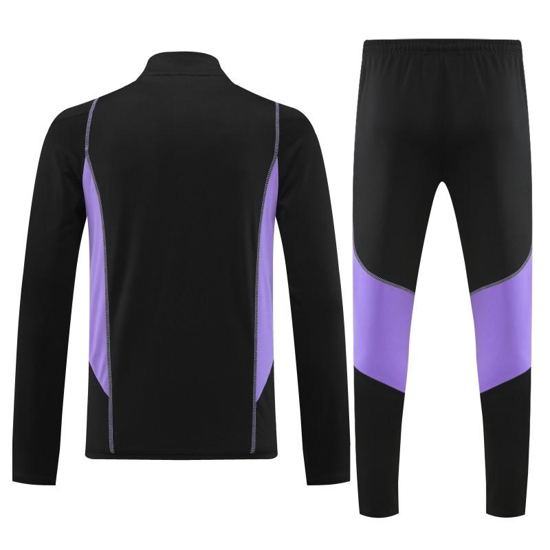 23/24 Cruzeiro Black Purple Half Zipper Jacket+ Pants
