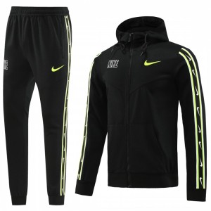 23/24 NIKE Black/Green Full Zipper Hooide Jacket+Pants