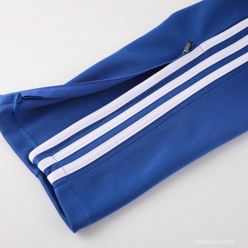 23/24  Olympique Lyonnais Lyon Blue/Pink Full Zipper Jacket+Pants