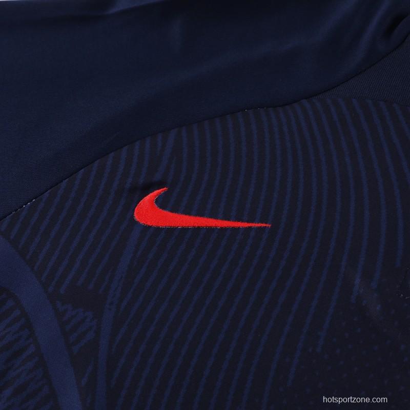 2024 Nike Navy Half Zipper Jacket+Pants