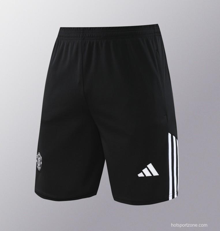 24/25 Manchester United White Short Sleeve Jeresy+Shorts