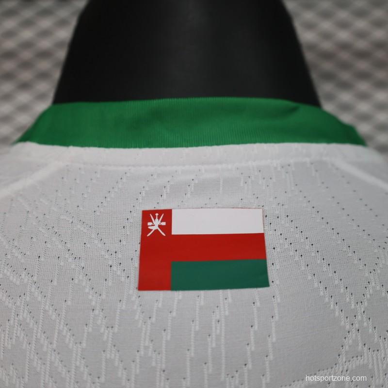 Player Version 2024 Oman Away White Jersey