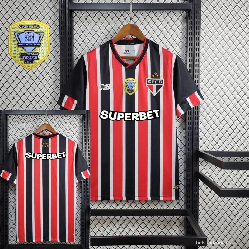 24/25 Sao Paulo Away Jersey + With Patch