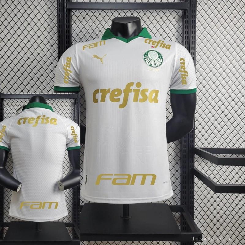 Player Version 24/25 Palmeiras Away Jersey + All Sponsors and Chest Patch
