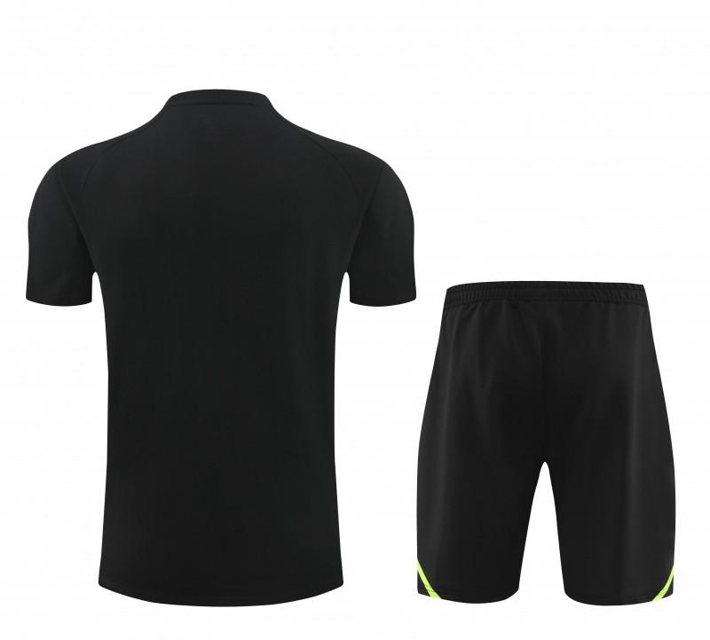 23/24 Arsenal Black Cotton Short Sleeve Jersey+Shorts