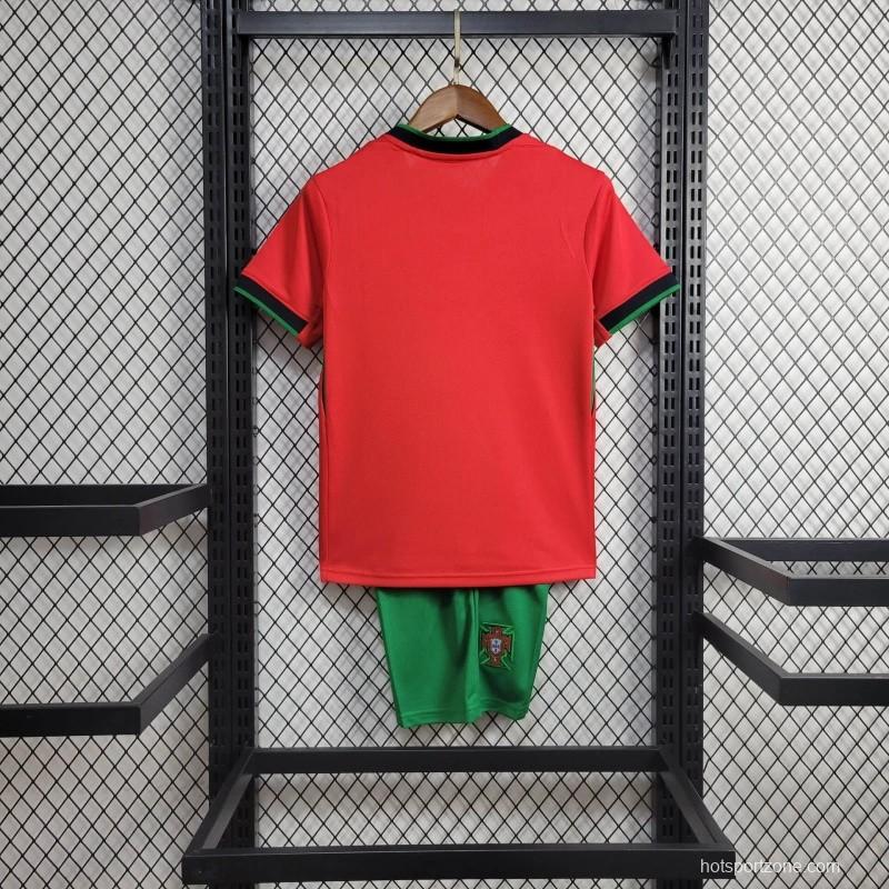 2024 Kids Portugal Home Jersey