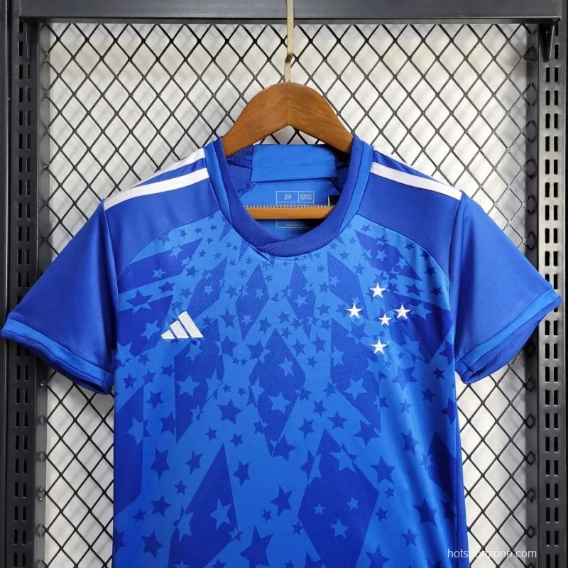 24/25 Kids Cruzeiro Home Jersey