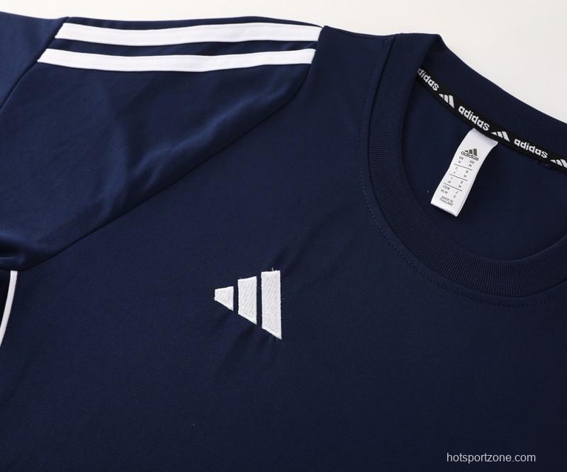 2024 Adidas Navy Short Sleeve Jersey+Shorts
