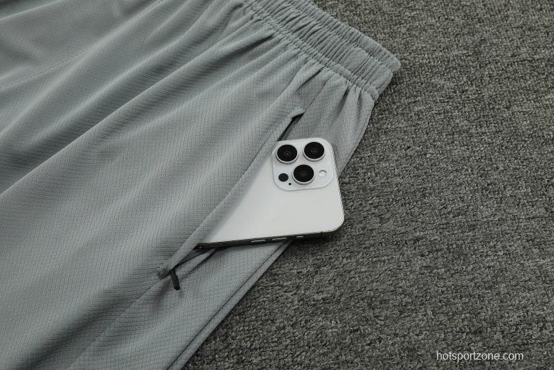 23/24 Atletico Madrid Grey Cotton Short Sleeve Jersey+Shorts