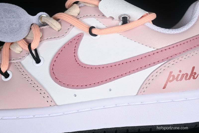 Nike Court Borough Low 2 GS Pink Rose Low-Top Sneakers