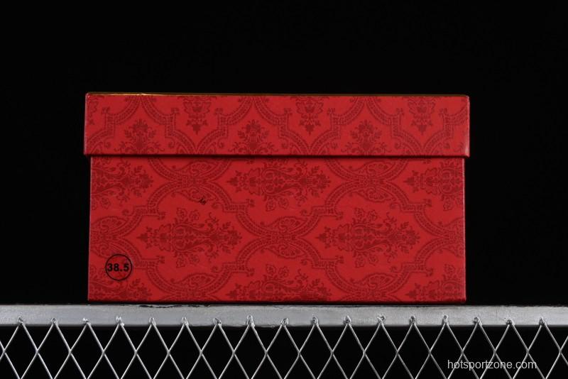 Nike Court Borough Chinese Traditional Style - Happy Marriage Custom Low-Top Skateboarding Shoes Non-Slip and Wear-Resistant - BQ5448-007