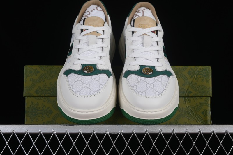 Gucci Chunky B Screener GG Sneakers Retro Style with Classic GG Canvas and Leather Trim - 9Y9209666
