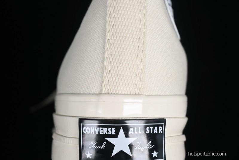 Converse Chuck 1970s Original Cream White High-Top Casual Canvas Shoes - 162210C