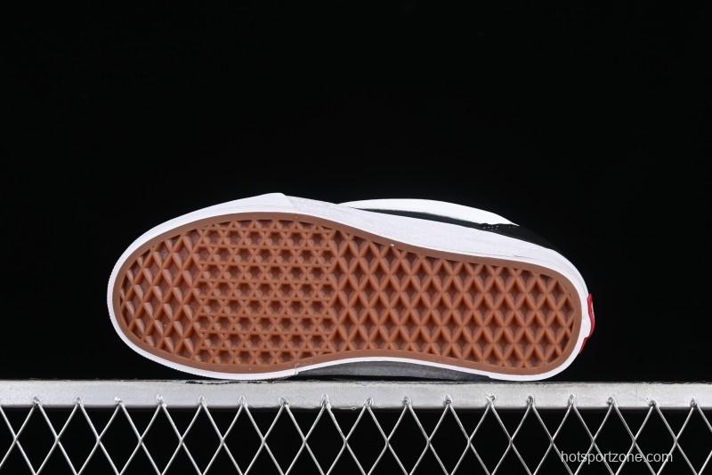 Vans Classics Knu Skool Patchwork Letter Lace-Up Chunky Tongue Platform Sneakers - VN0009QCBLK