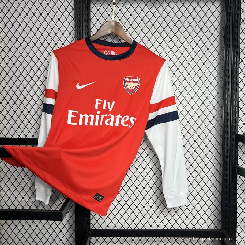 Retro 12/13 Arsenal Home Long Sleeve Jersey