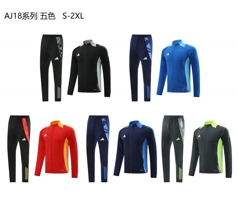 24/25 Adidas Blue Full Zipper Jacket +Long Pants