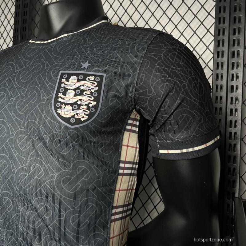 Player Version 2024 England Euro Jordan Black Jersey