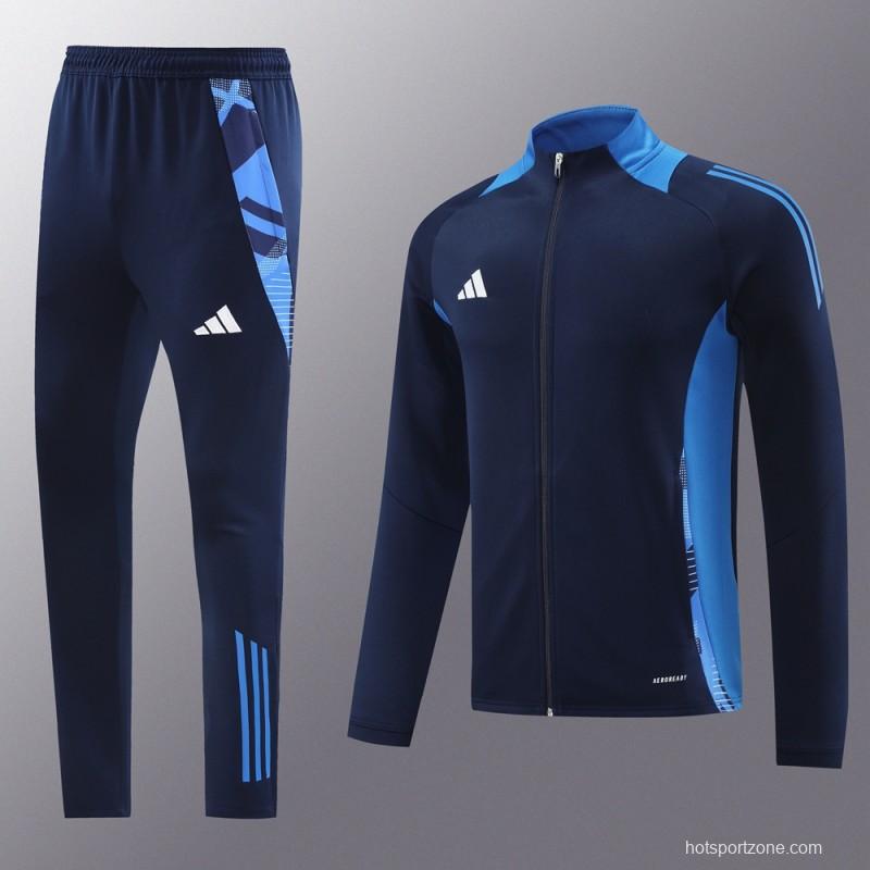 24/25 Adidas Navy/Blue Full Zipper Jacket +Long Pants