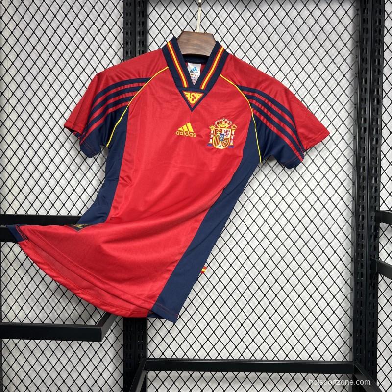 Retro 1998 Spain Home Jersey