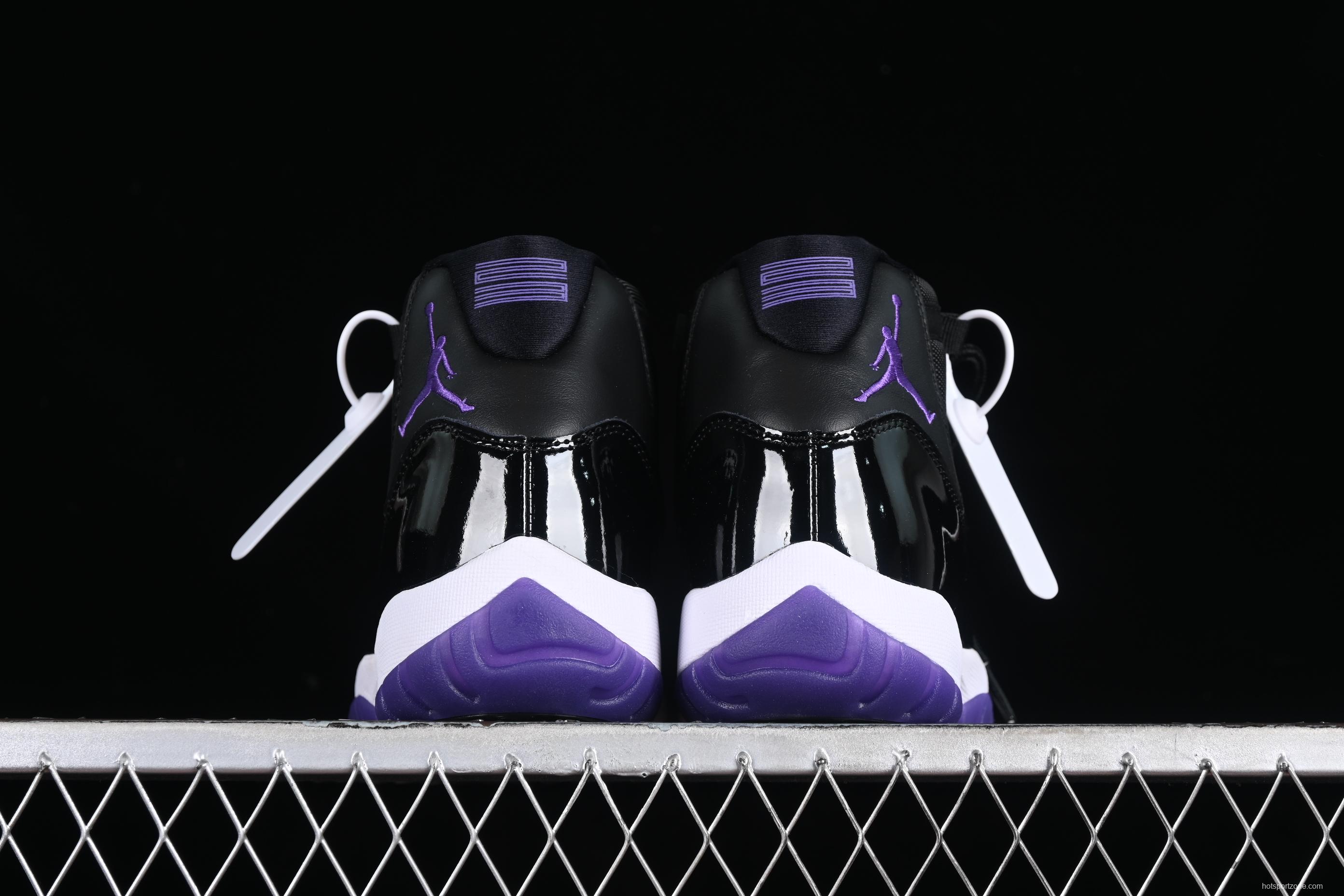 Nike Air Jordan 11 Retro Basketball Shoes with Patent Leather and Carbon Fiber Plate - CT8812-999