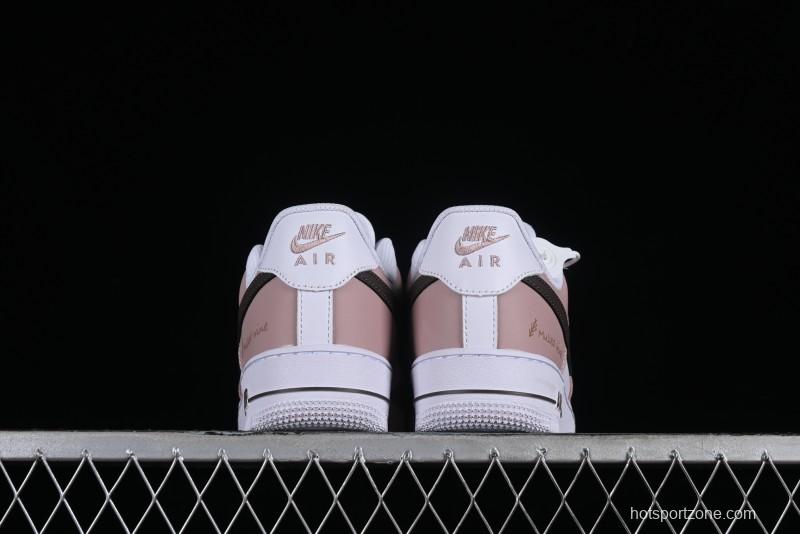 Nike Air Force 1 '07 Low Casual Sneakers in Dusty Rose with Hand-Painted Details - CV8699-578