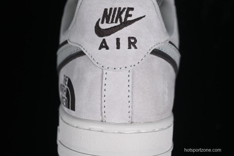 Nike Air Force 1'07 Low The North Face CDG Collaboration - Beige Grey Pigskin Low-Top Casual Sneakers - HD1968-015