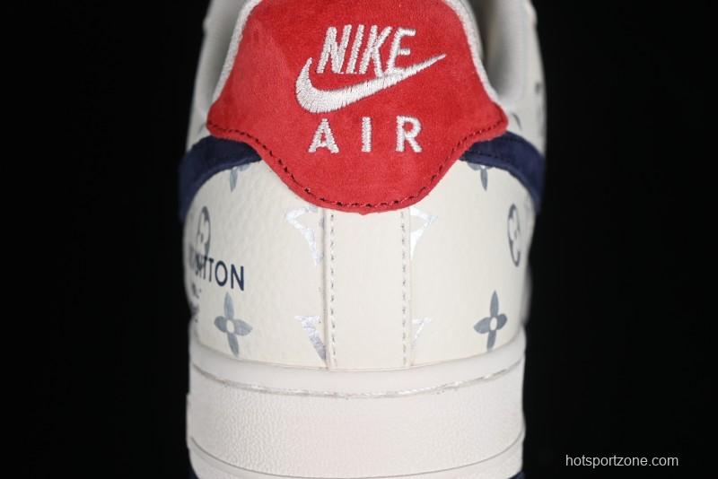 Nike Air Force 1 '07 Low LV Collaboration - Off White Navy Blue Casual Shoes CV1724-111