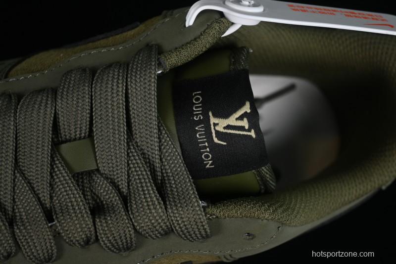 Nike Air Force 1 '07 Low LV Collaboration - Military Green Casual Sneakers - BA8806-223