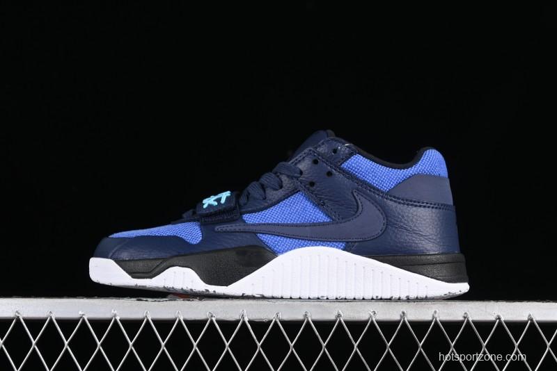 Nike Travis Scott x Jordan Cut The Check AJ1 Basketball Shoes with Velcro Strap - FZ8117-001