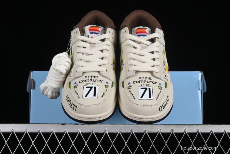 Nike SB Dunk Low Apple Colorway Low-Top Casual Skateboarding Shoes - MU0232-368