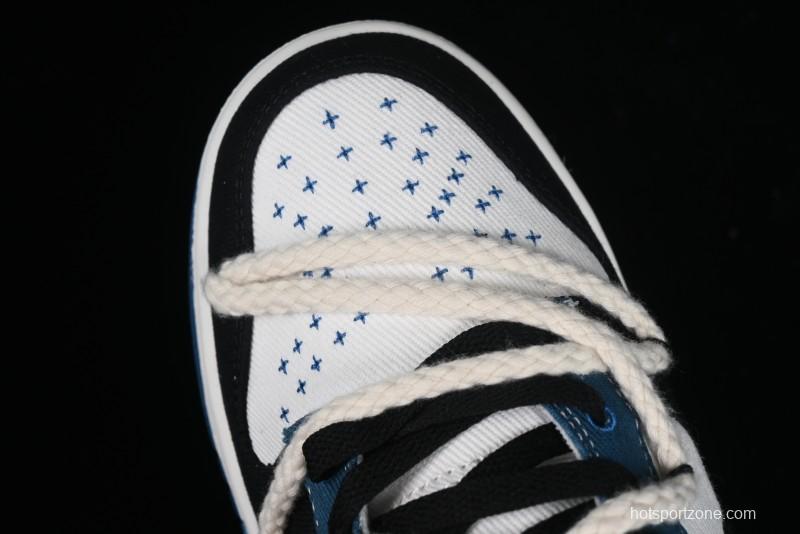 Nike Dunk Low High Street Style Ocean Protection Deconstructed SB Lace-Up Casual Skate Shoes - DV0834-101