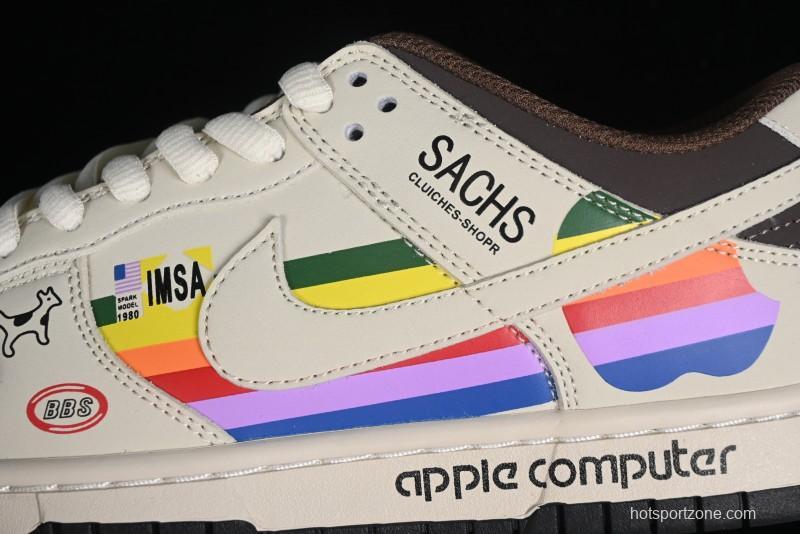 Nike SB Dunk Low Apple Colorway Low-Top Casual Skateboarding Shoes - MU0232-368