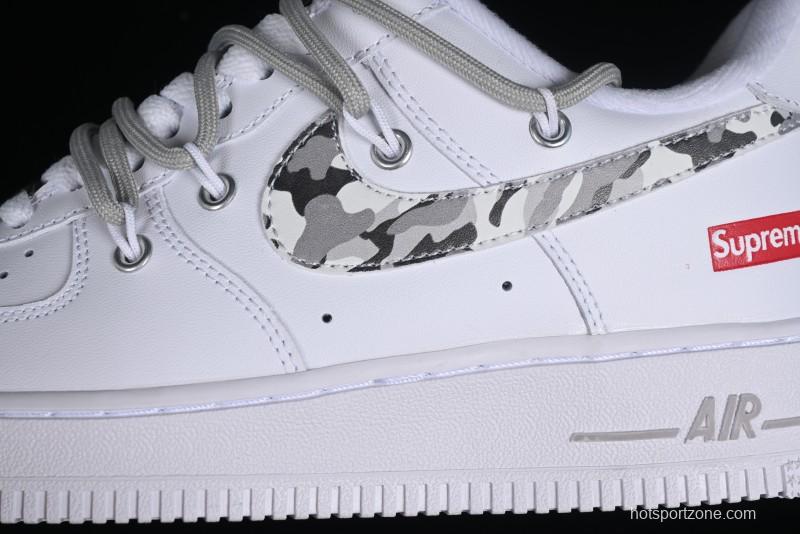 Nike Supreme x Air Force 1'07 Low "Box Logo" Camouflage Print Casual Sneakers - UP1658-595