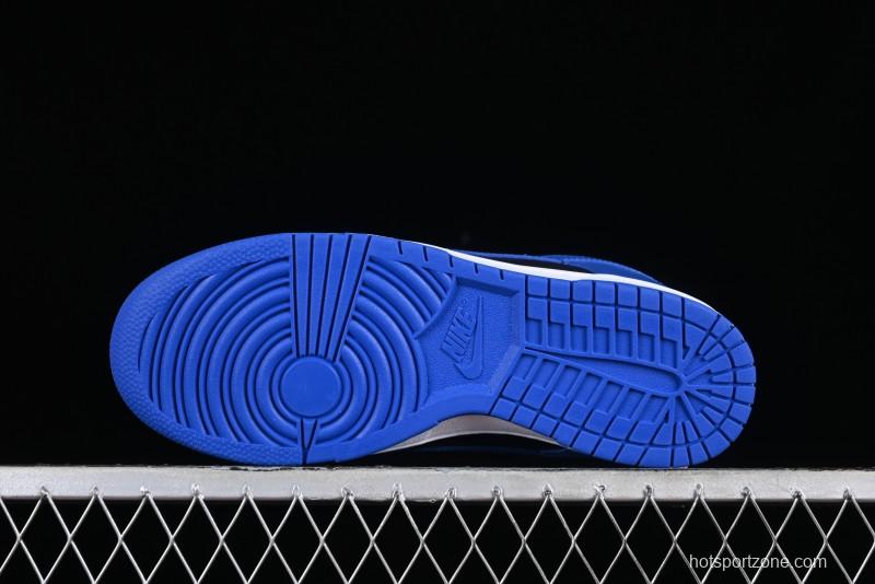 Nike SB Dunk Low Black Blue Colorway Low-Top Casual Skateboarding Shoes - CW1590-001
