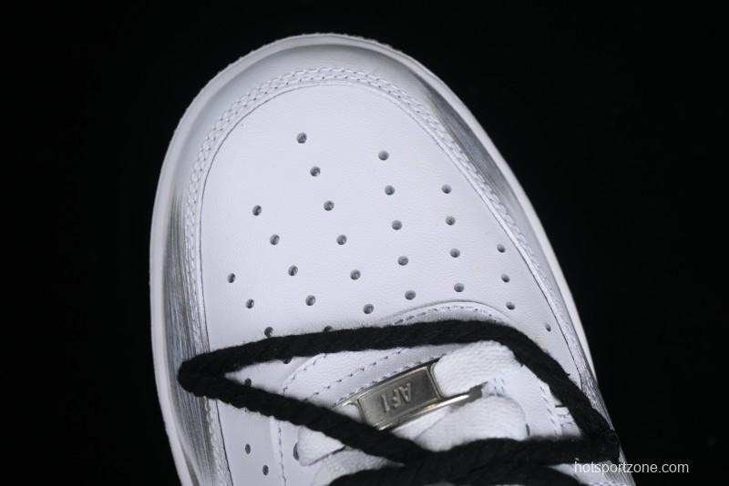 Nike Air Force 1 '07 Low Custom Anime Theme Spray Paint Swoosh Casual Sneakers - ZH0316-011