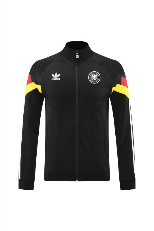 2024 Germany Black Full Zipper Jacket +Long Pants