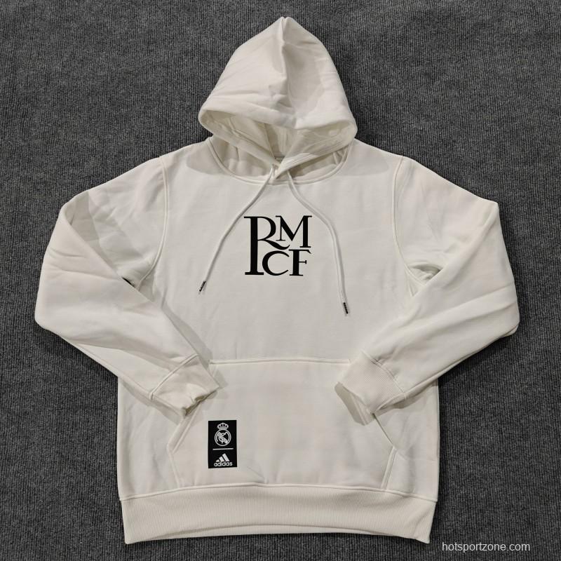 24/25 Real Madrid RMCF Beige/Grey/White/Navy/Black Hoodie