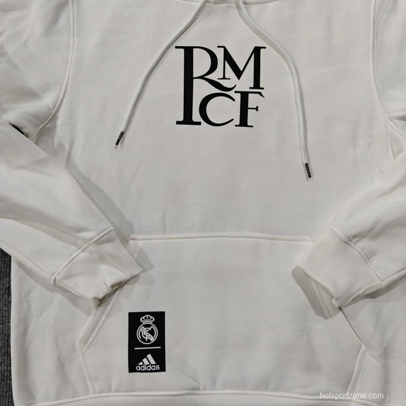 24/25 Real Madrid RMCF Beige/Grey/White/Navy/Black Hoodie