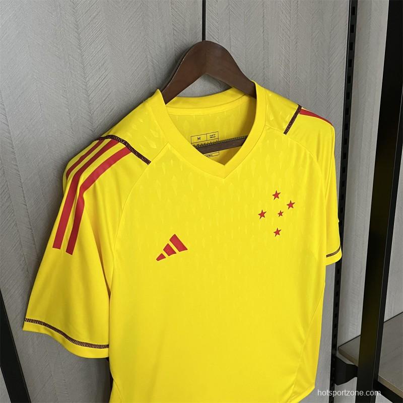 24/25 Cruzeiro Limited Edition Goalkeeper Yellow Jersey
