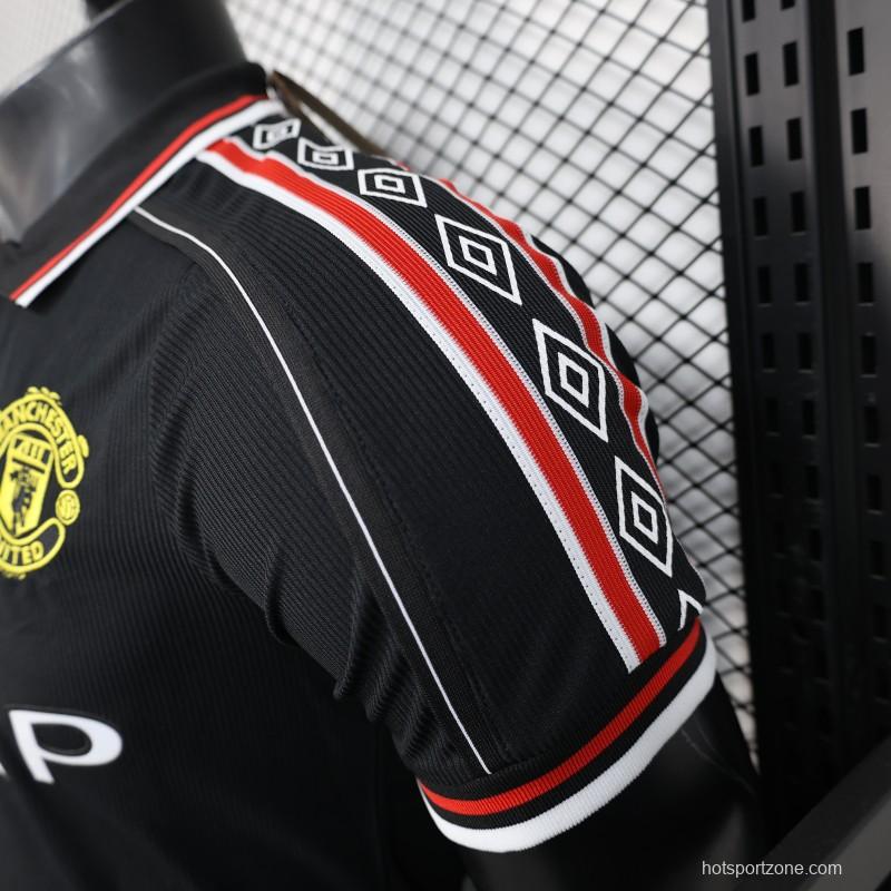Player Version 98/99 Manchester United Third Black Jersey