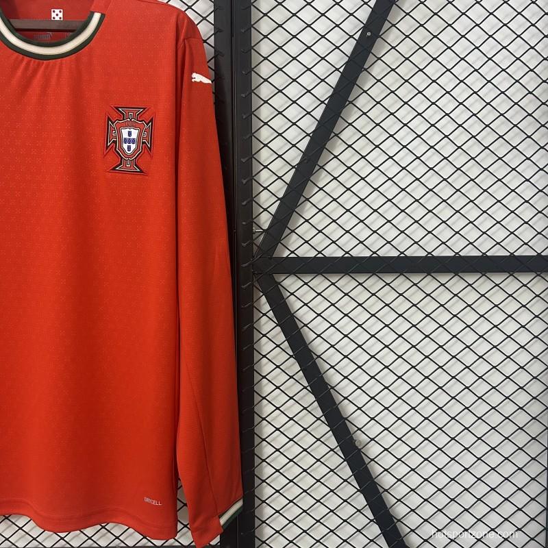 2025 Long Sleeve Portugal Home Jersey