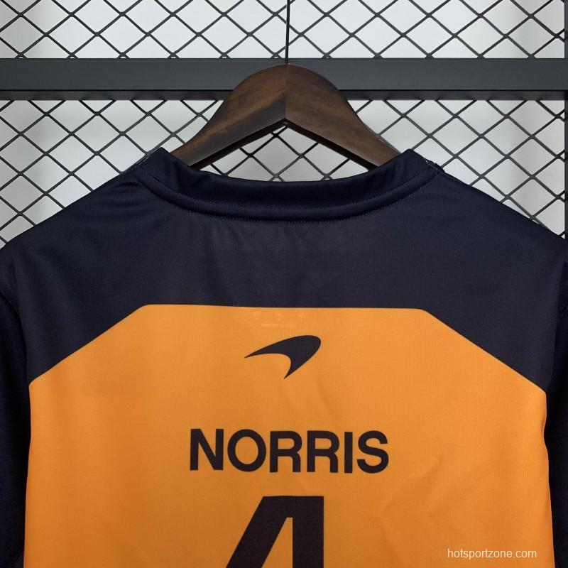 2025 F1 Formula Orange/Black Mclaren Norris T-Shirt