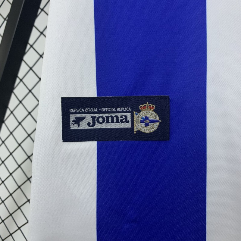 03/04 Retro Deportivo La Coruna Home Jersey