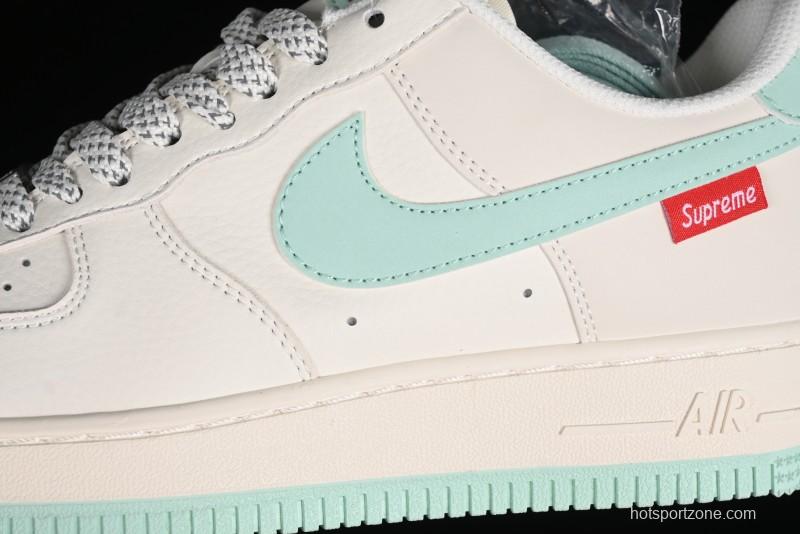 Supreme x Nike Air Force 1 '07 Low Collaborative Sneakers in Youthful Green - HD1968-023